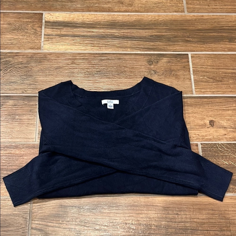 Croft & Barrow navy knit sweater